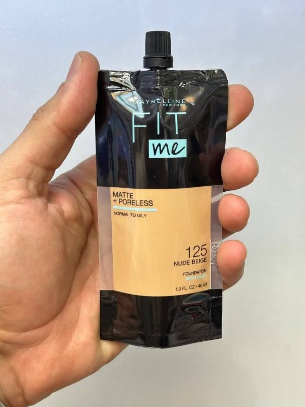 کرم پودر 40ml میبلین مدل fit me  فیت می شماره 125