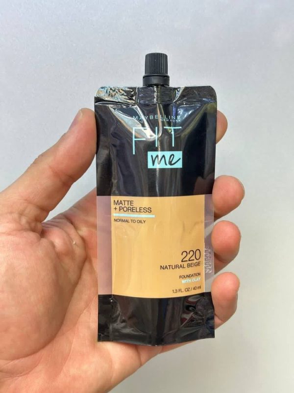 کرم پودر 40ml میبلین مدل fit me فیت می شماره 220