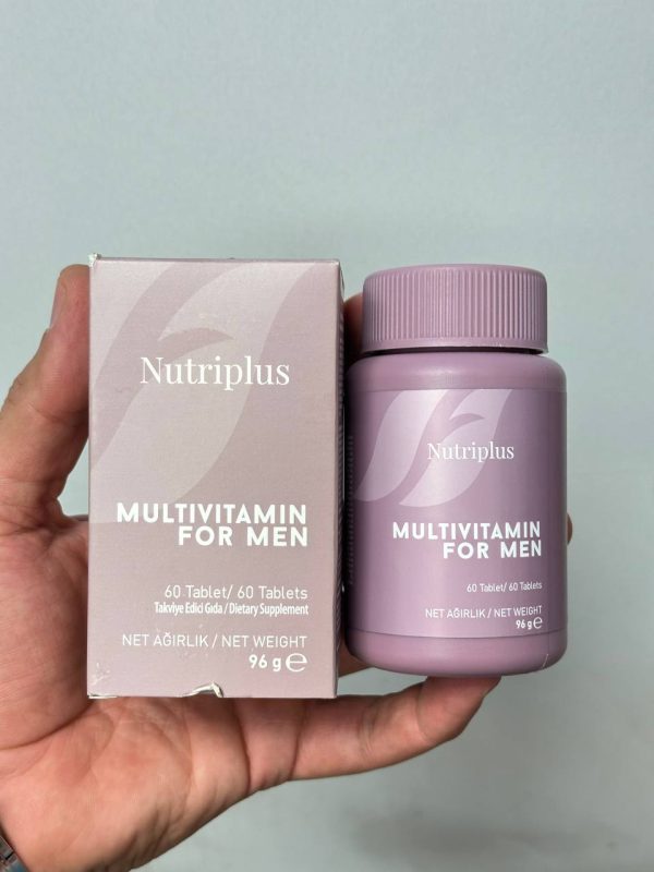 مکمل رشد و تقویت پوست nutriplus مناسب آقایان بسته 60 عددی