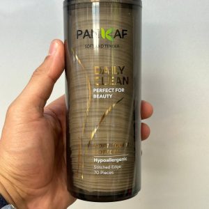 پد آرایشی استنددار ضد حساسیت ارگانیک 70 عددی دارای استندکریستالی