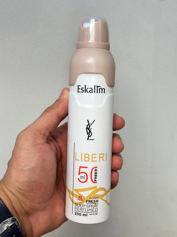 اسپری زنانه خوشبو کننده لباس مارک eskalim با رایحه لیبره 250ml