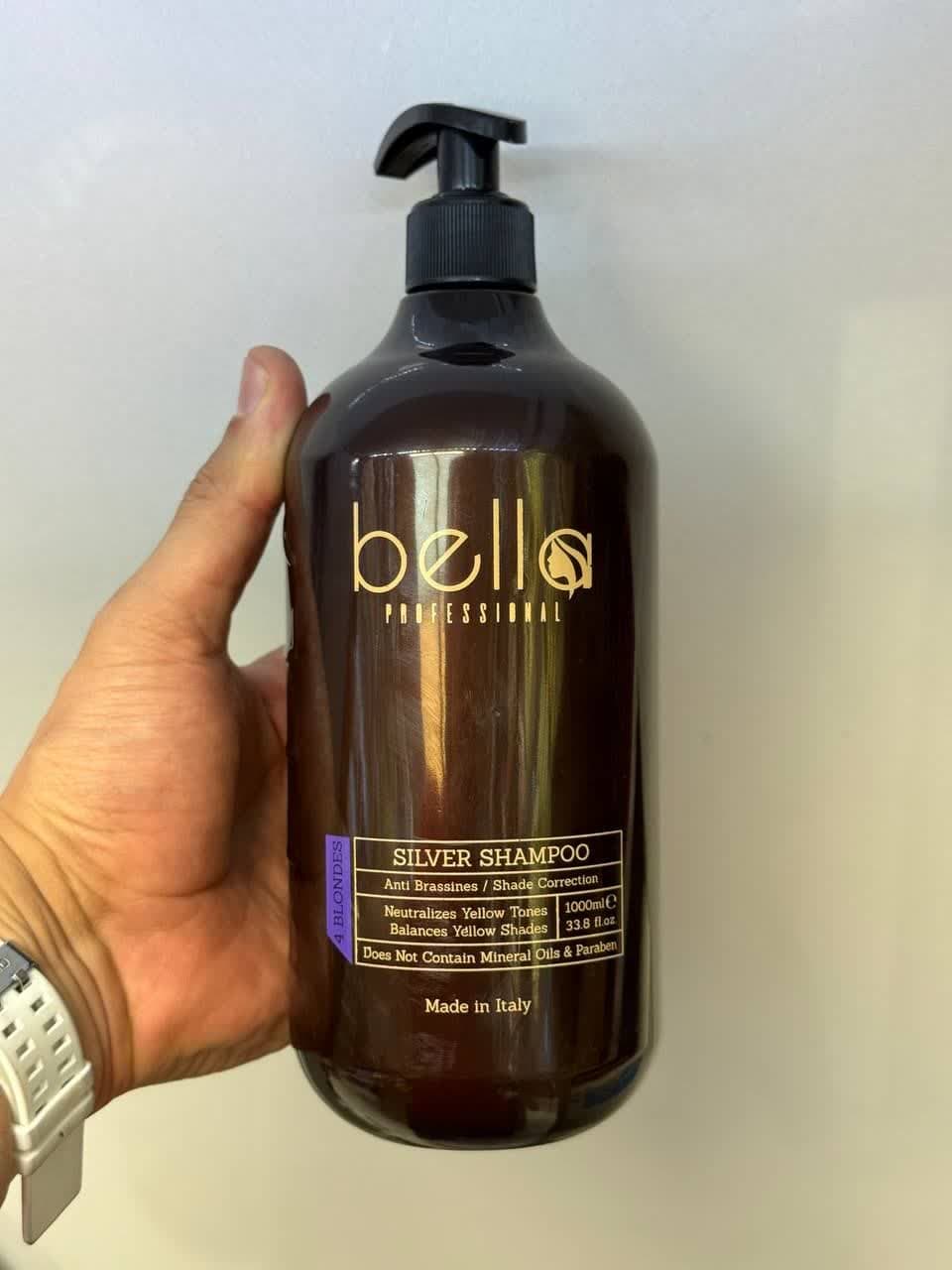 شامپو ضد زردی مارک بلا (bella) بدون سولفات 100ml