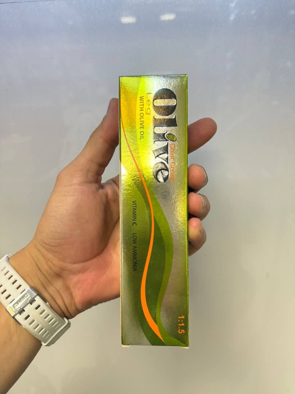 رنگ موی اولیو (olive) ایتالیا با امونیاک پایین 100ml شماره 7/6