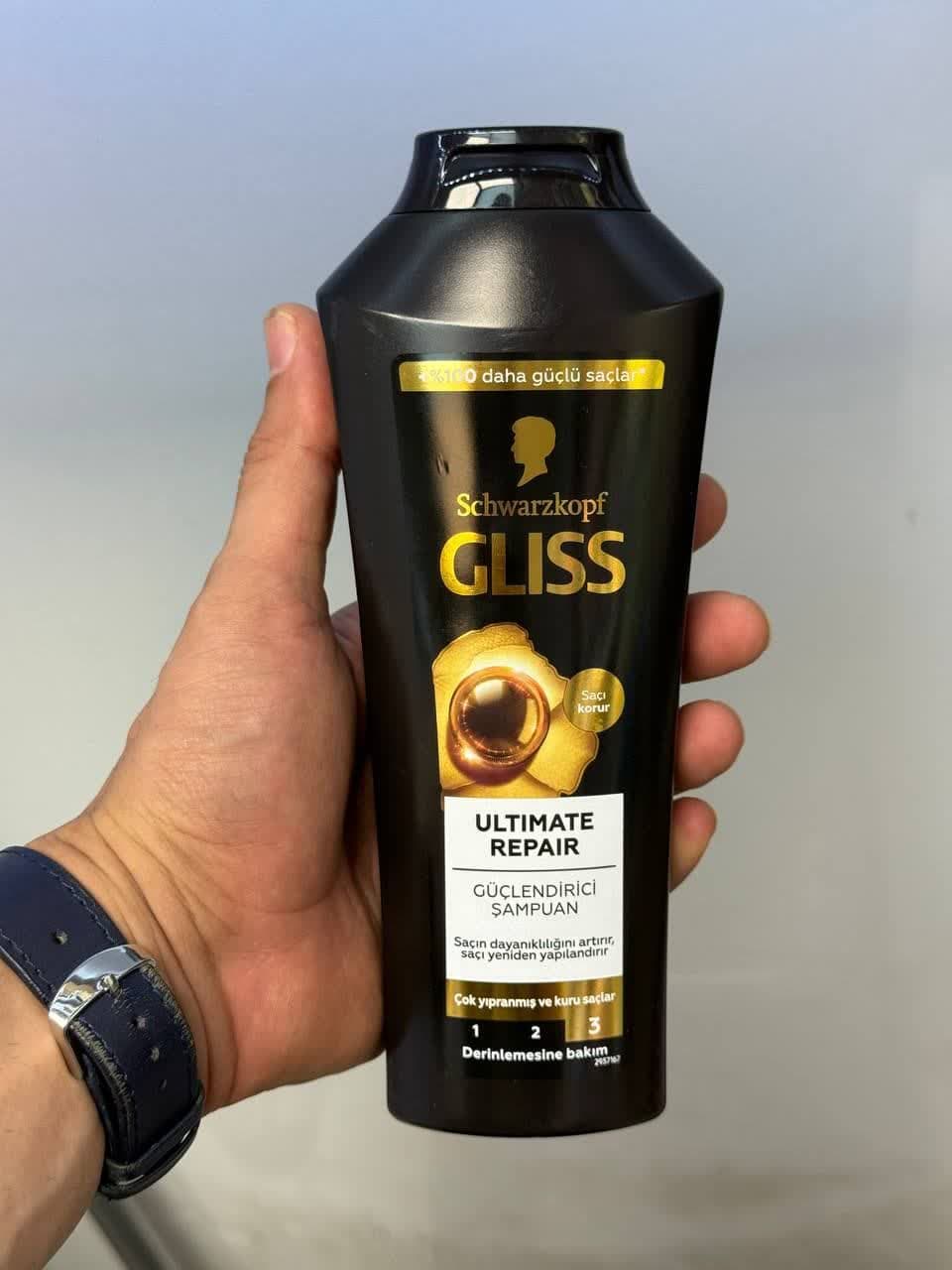 شامپو گلیس (Gliss) مشکی اصلی 400ml