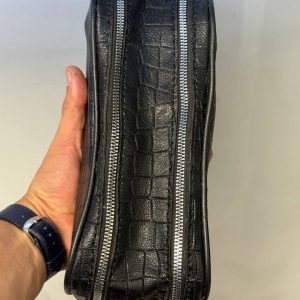 کیف (شوزبگ) لوازم بهداشتی مردانه چرمی با چرم طبیعی