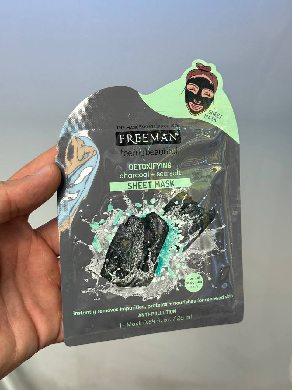 ماسک صورت نقابی FREEMAN مدل زغال فریمن