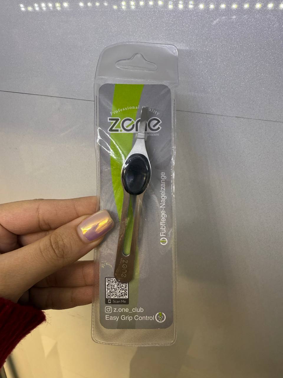 موچین انبری استیل نقره ای