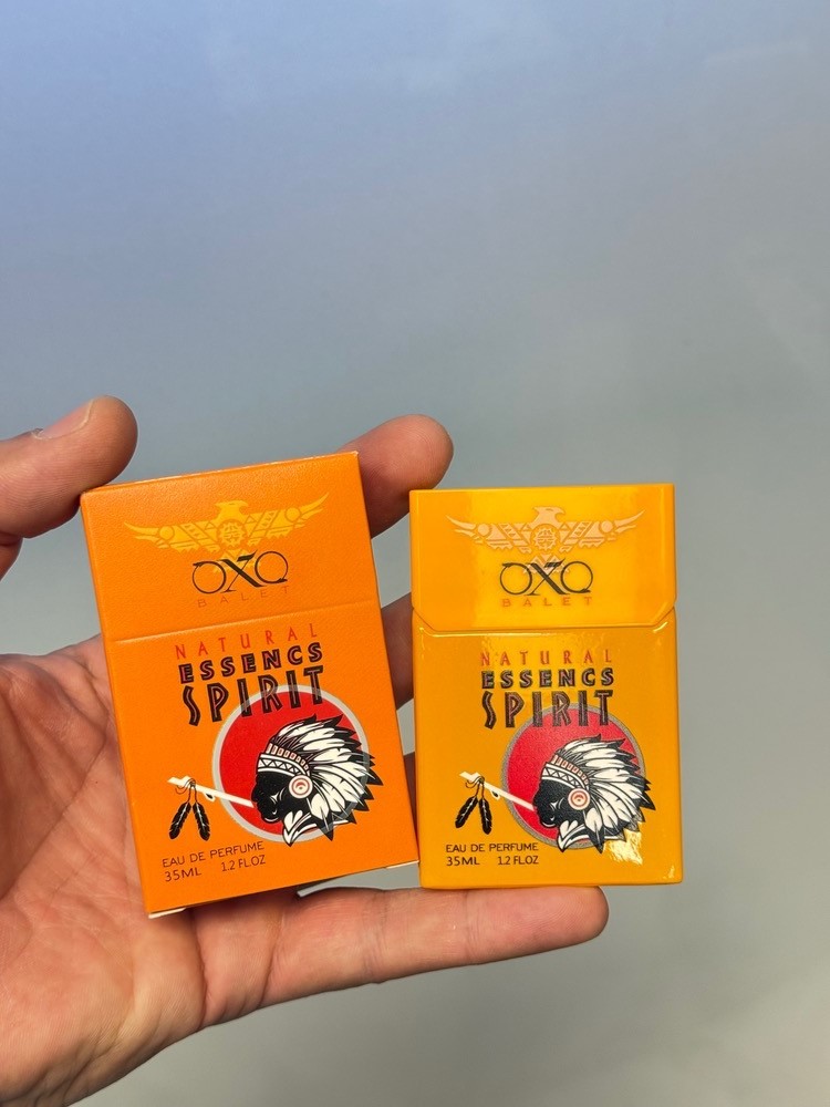 ادکلن 35 میل اوکسو (oxo) طرح سیگار مدل اسنس اسپریت زرد ESSENCS SPIRIT