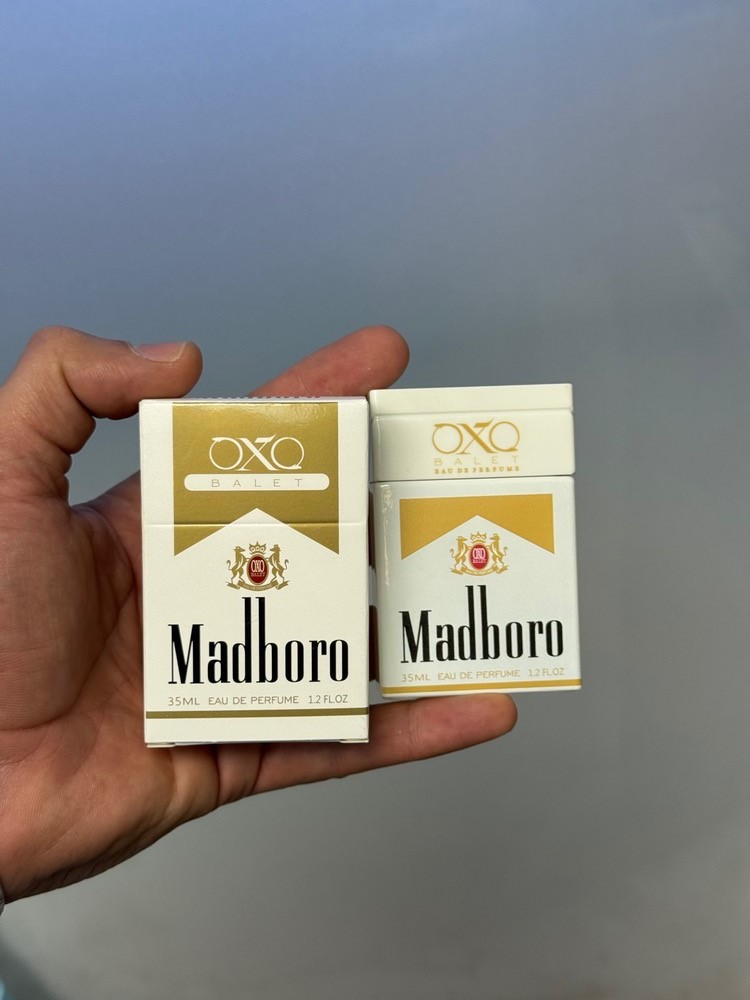 ادکلن 35 میل اوکسو (oxo) طرح سیگار مدل مادبورو سفید Madboro
