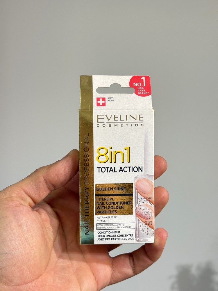 لاک تقویت ناخن اولاین (EVELINE) مدل GOLDEN SHINE