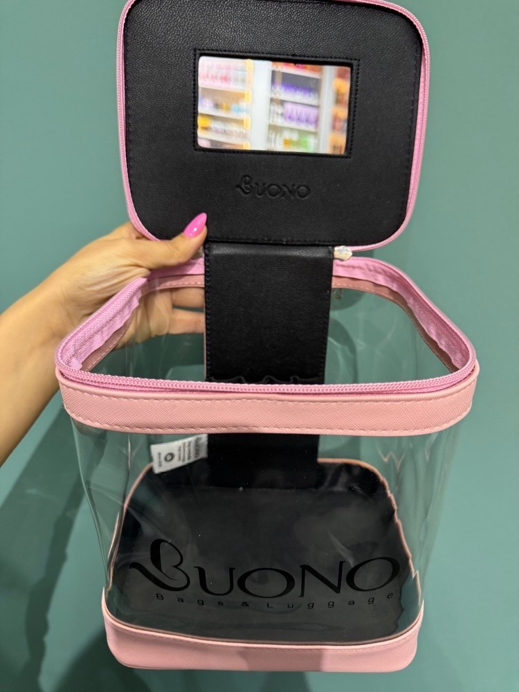 کیف لوازم ارایش بونو (BUONO) کد 9080 رنگ صورتی - Image 2