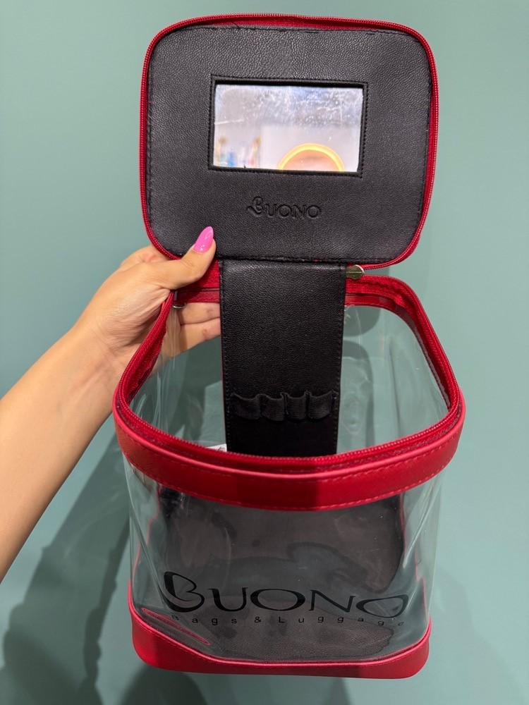 کیف لوازم ارایش بونو (BUONO) کد 9080 رنگ قرمز - Image 2