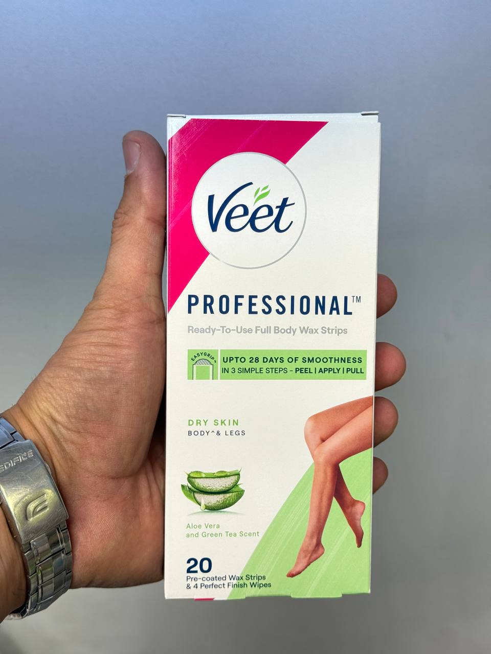موبر ورقه ای ویت (veet) برای بدن مدل dry خشک 20 عددی