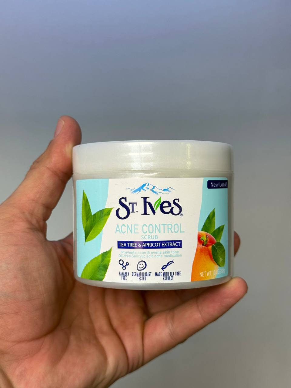 اسکراپ کاسه ای چای سبز و زردالو 283 میل مارک سنت ایوز (ST.ives)