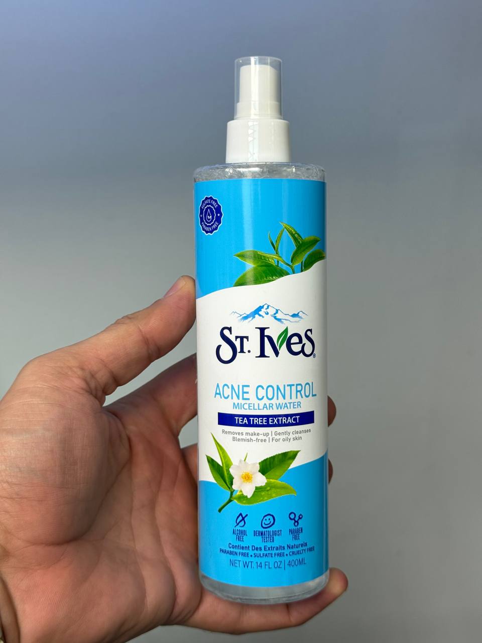 میسلارواتر چای سبز 400 میل مارک سنت ایوز (ST.ives)