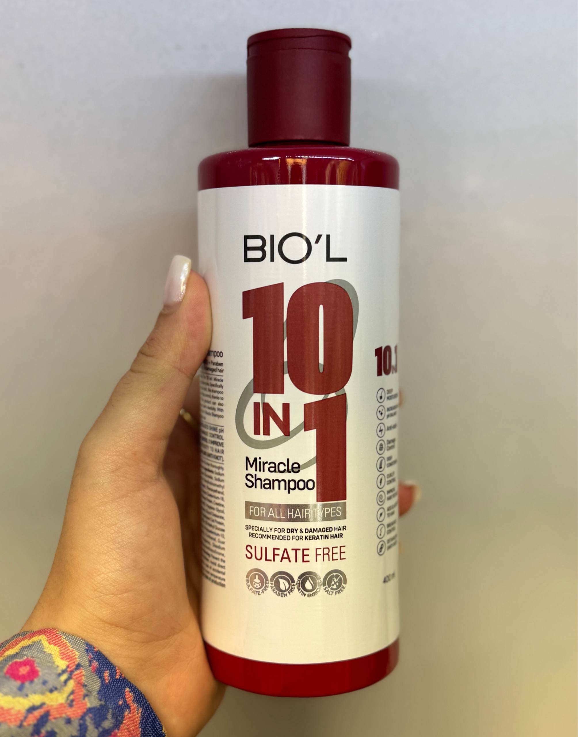 شامپو 10 کاره بدون سولفات بیول (BIOL) 400 میل